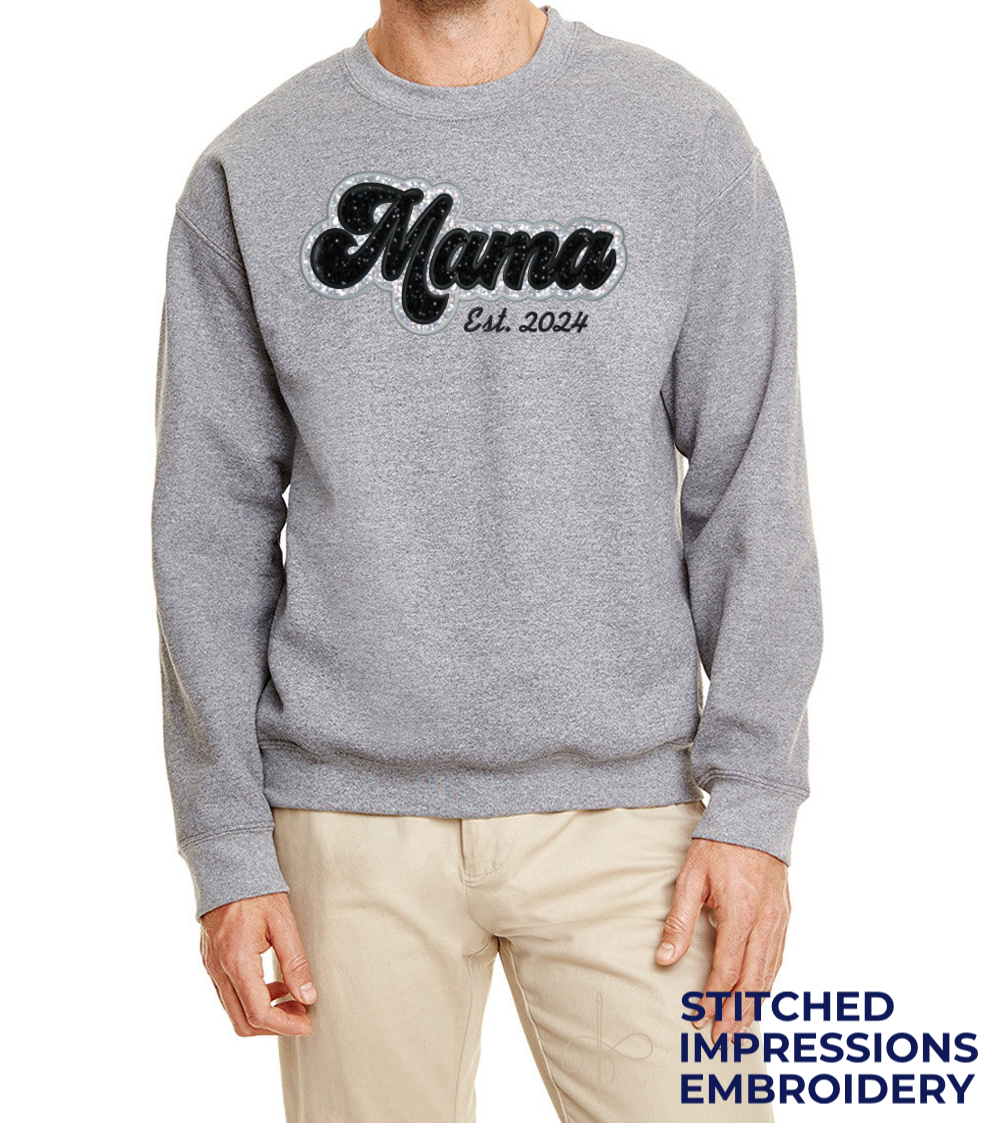 Retro Glitter Mama Sweatshirt