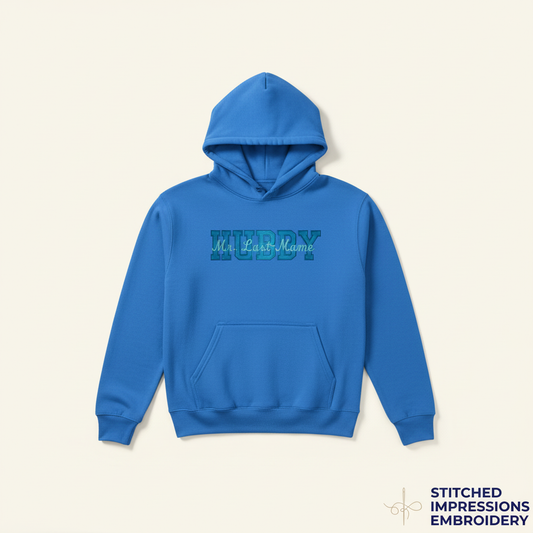 Blue Hubby Hoodie