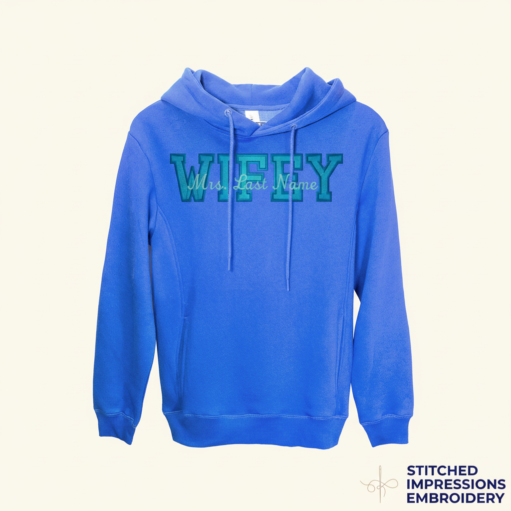 Blue Wifey Hoodie