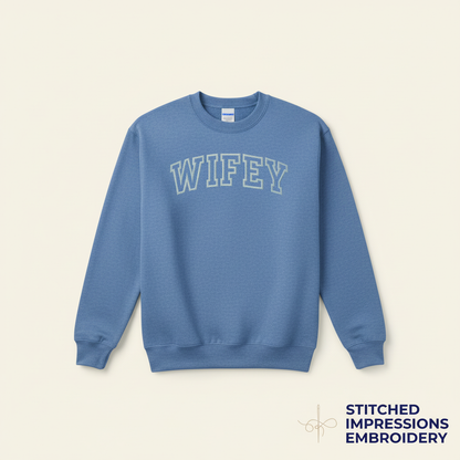 Blue Wifey Sweatshirt