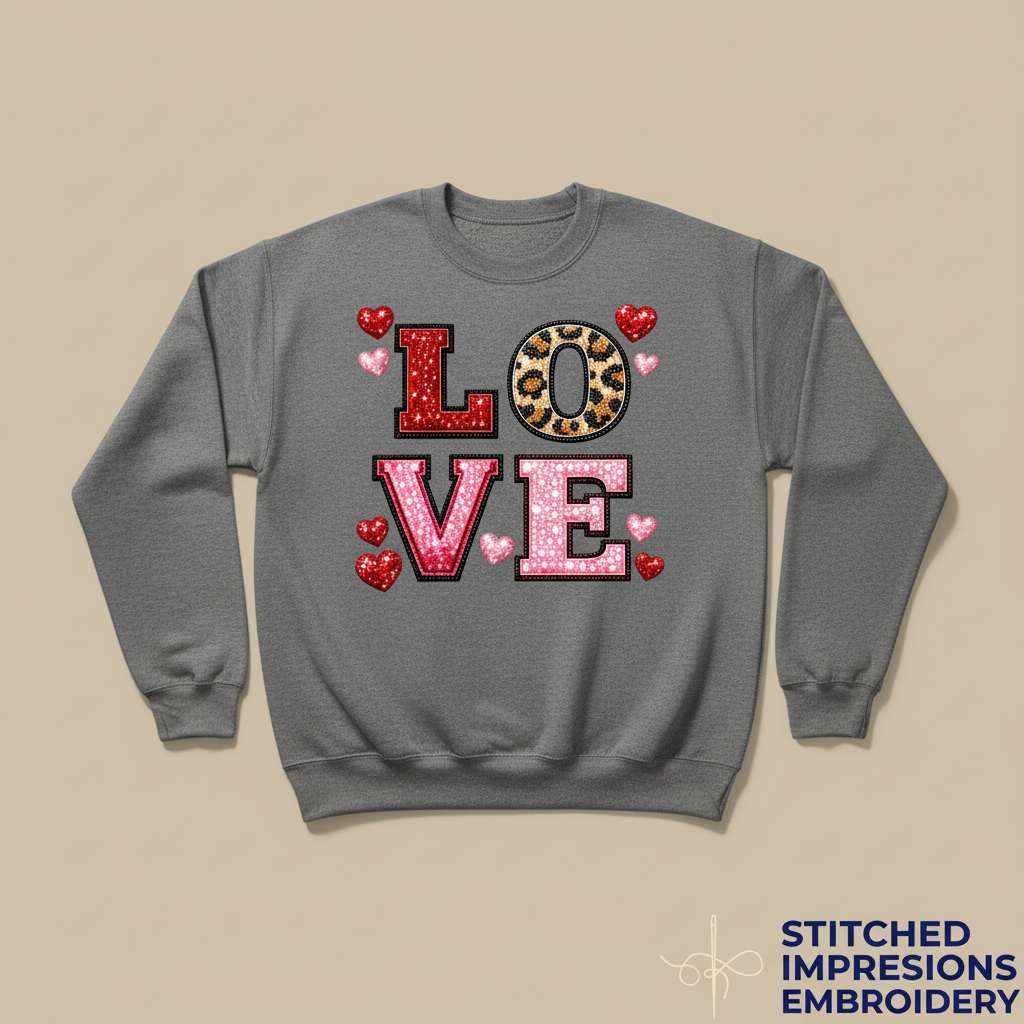 Gray LOVE sweatshirt
