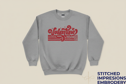 Gray Valentine Sweatshirt with Logo