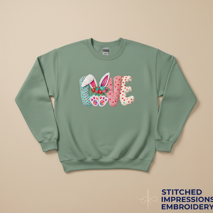 Green Easter LOVE sweatshirt
