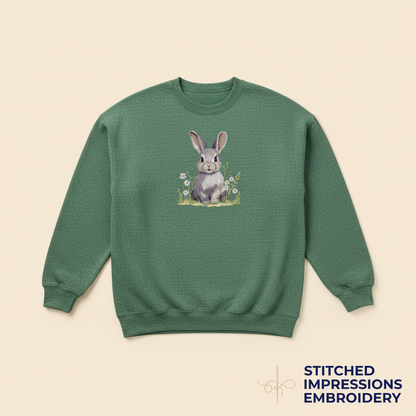 Green Spring Bunny Sweatshirt