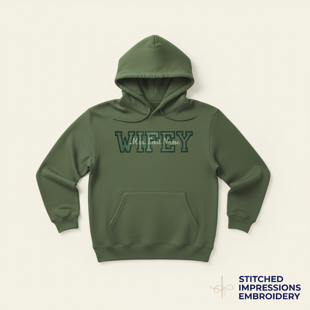 Green Wifey Hoodie