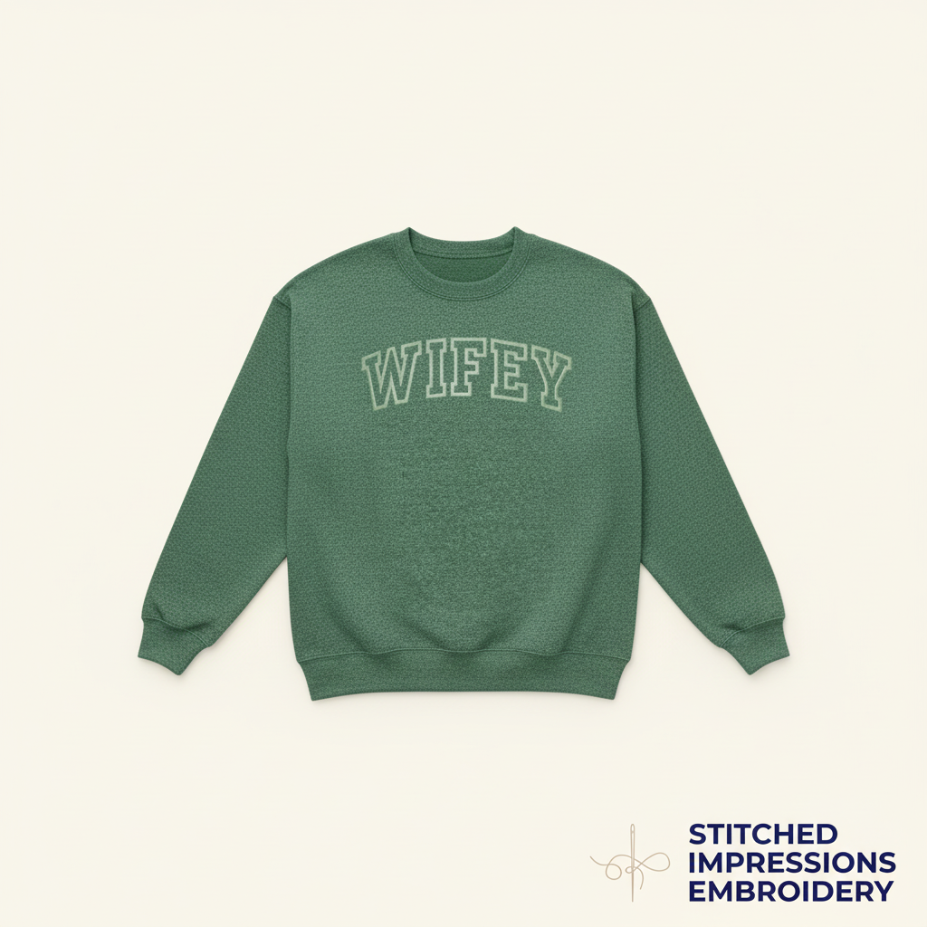 Green Wifey Sweatshirt