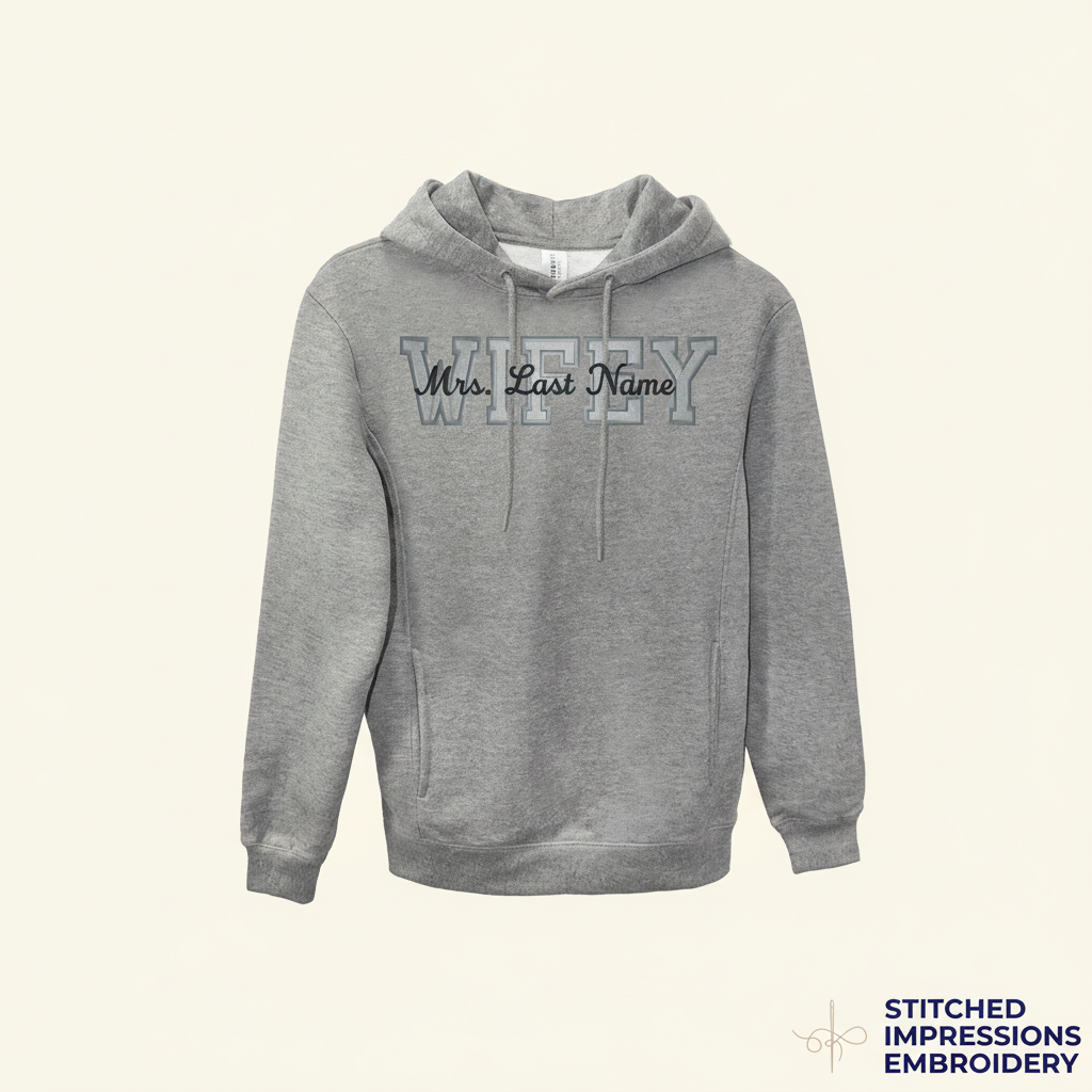 Grey Wifey Hoodie