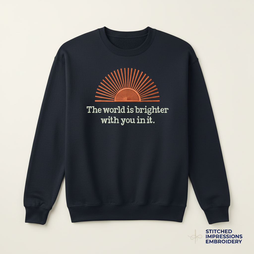 Navy World is Brighter Sweatshirt