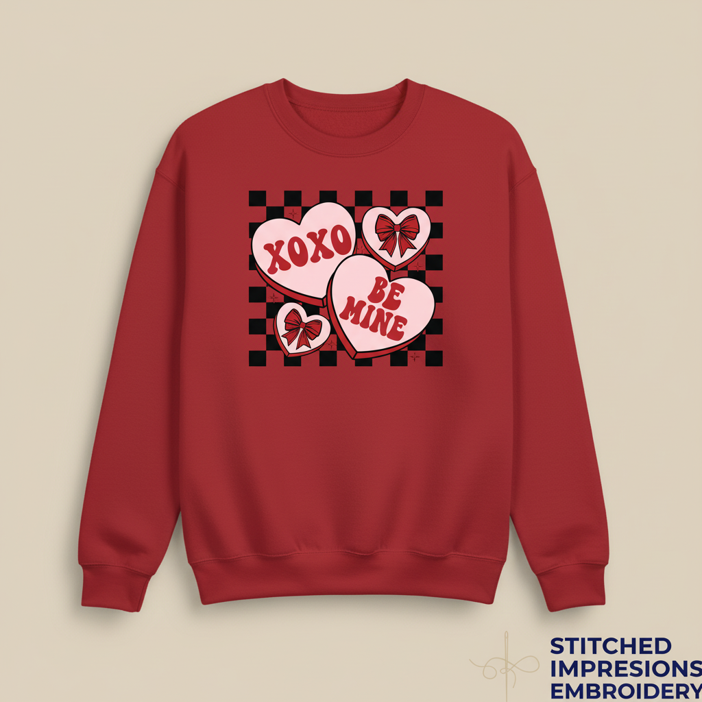 Red Be Mine sweatshirt