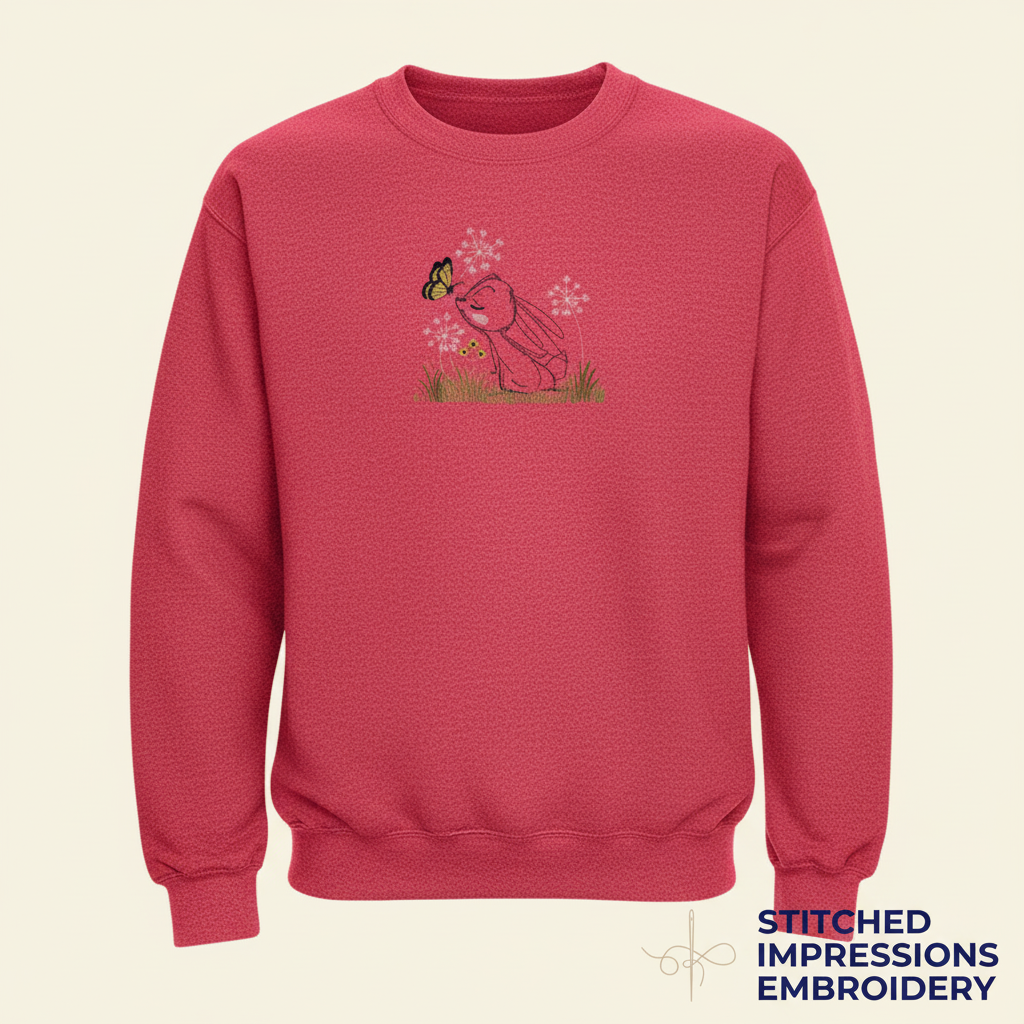 Red Bunny Kiss Sweatshirt