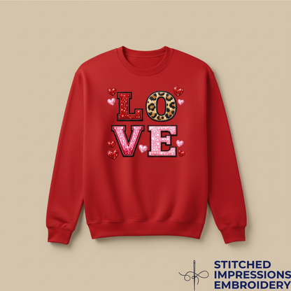 Red LOVE sweatshirt