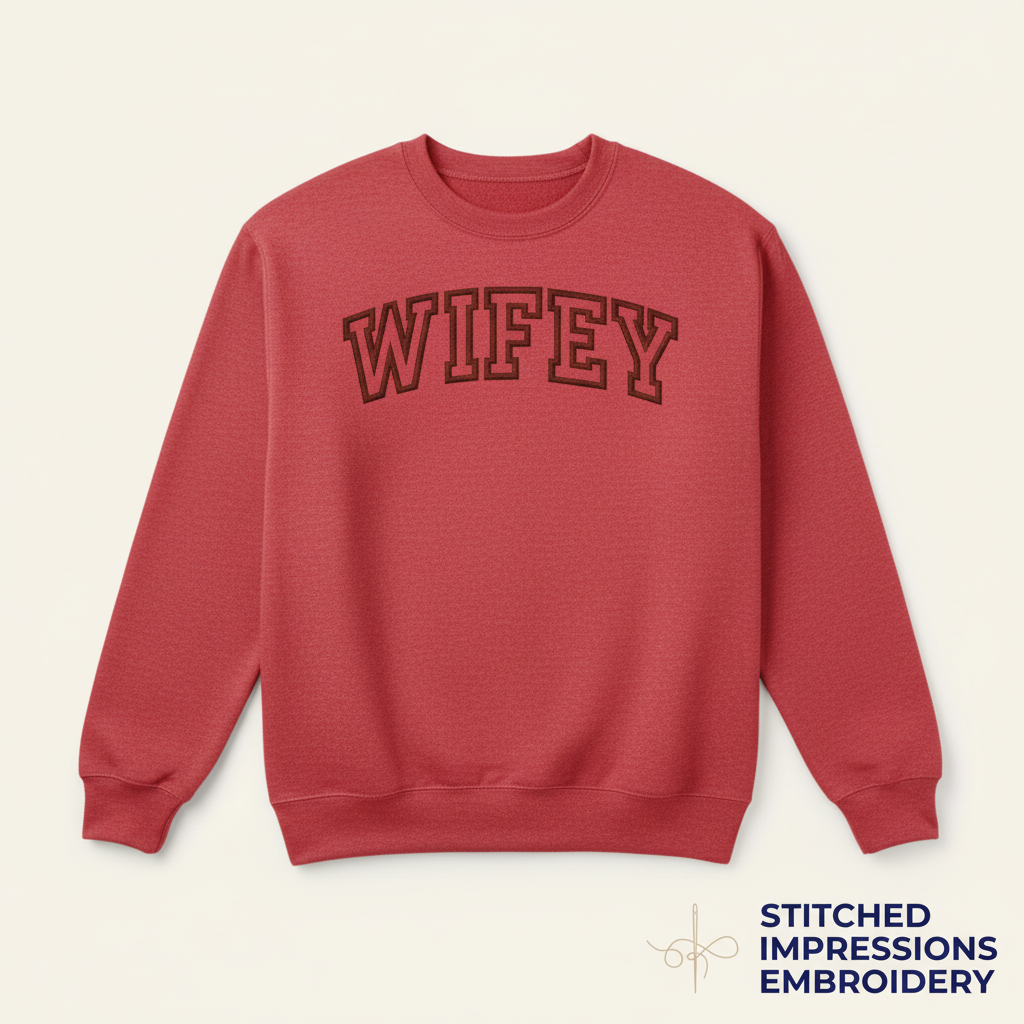 Red Wifey Sweatshirt