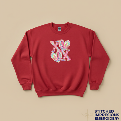 Red XOXO sweatshirt